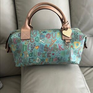 Dooney & Bourke Colorful Lettering Satchel